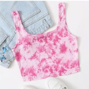 Pink & white top